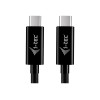 i-tec USB-C Charging Cable, 1.8 m, USB Power Delivery up to 100 W, Black