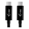 i-tec USB-C Charging Cable, 1.8 m, USB Power Delivery up to 100 W, Black