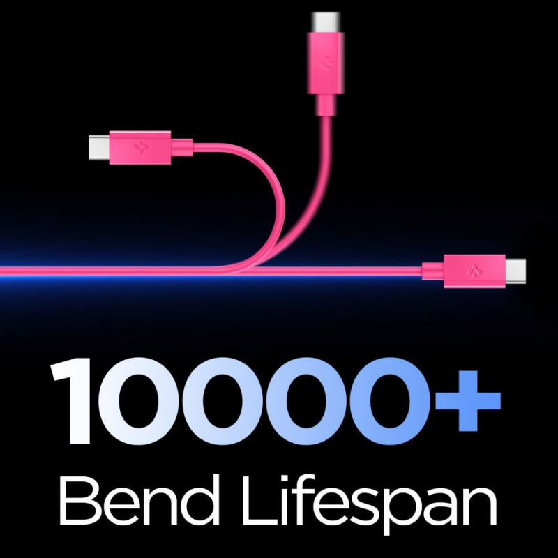 Spigen EB6010CC Essential USB-C to USB-C Cable 60W 100 cm, Pink