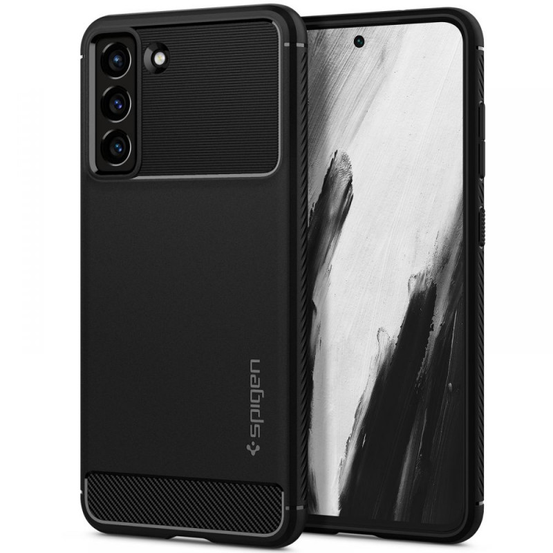 Spigen Rugged Armor Case for Samsung Galaxy S21 FE, Matte Black