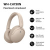 Sony WH-CH730N Bluetooth Over-Ear Headphones with Microphone, Beige