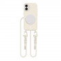 Tech-Protect MagNecklace MagSafe Case with Lanyard for Apple iPhone 16, Beige