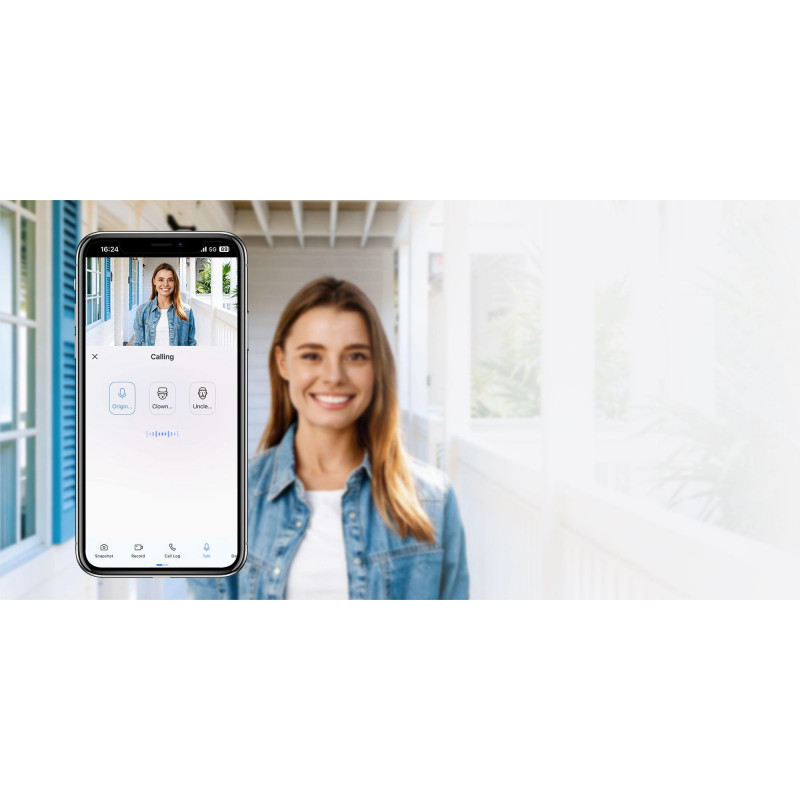 Ezviz CP4 4 MP Wi-Fi door viewer, silver