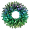 Twinkly Pre-lit Wreath 50 RGB LED, Green wire, Plug type C, 60 cm
