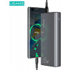 USAMS PB59 US-CD165 Power Bank 30000 mAh, 65 W, 2x QC3.0 + PD, black, with USB-C to USB-C cable