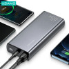USAMS PB59 US-CD165 Power Bank 30000 mAh, 65 W, 2x QC3.0 + PD, black, with USB-C to USB-C cable