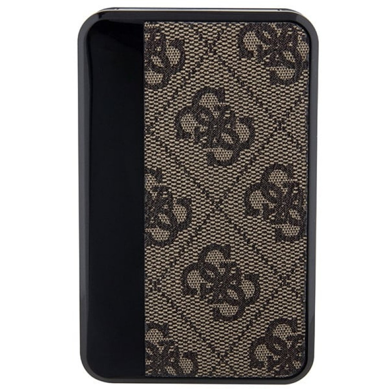 Guess GUPB10DP4GEGW Power Bank 10000 mAh, 18 W, 4G Leather Metal Logo, brown