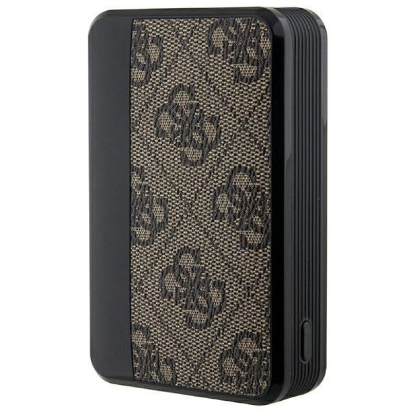 Guess GUPB10DP4GEGW Power Bank 10000 mAh, 18 W, 4G Leather Metal Logo, brown
