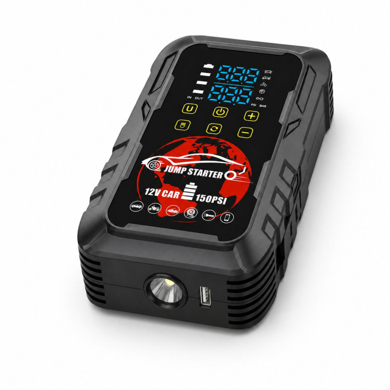 Extralink MaxJump 9 Xtreme 2-in-1 Jump Starter and Compressor, 8000 mAh