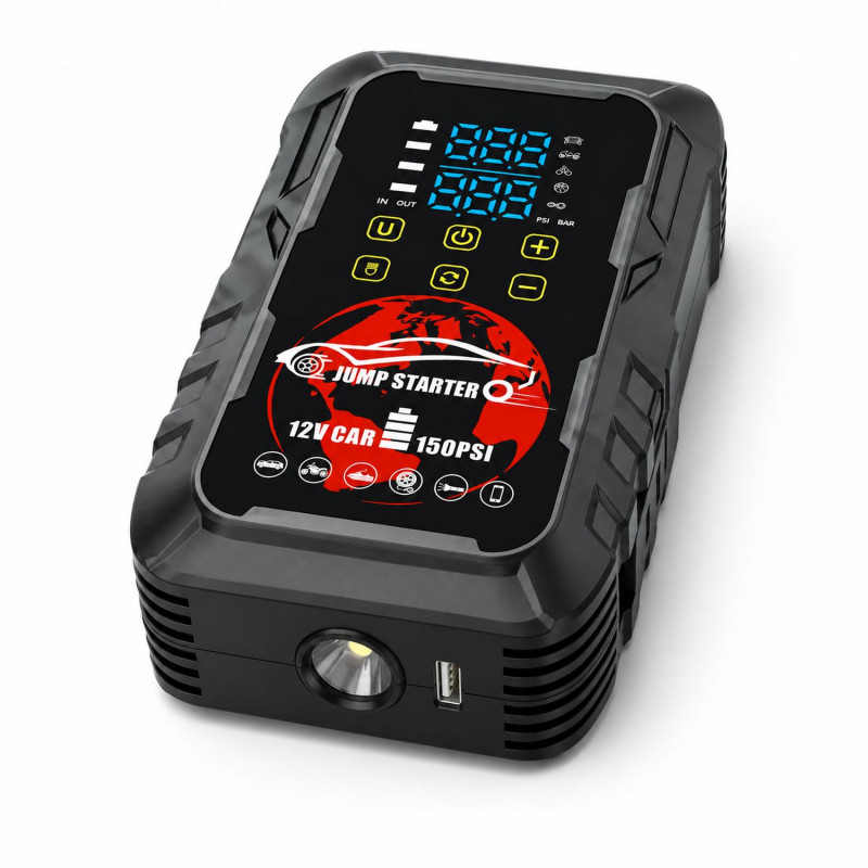 Extralink MaxJump 9 Xtreme 2-in-1 Jump Starter and Compressor, 8000 mAh