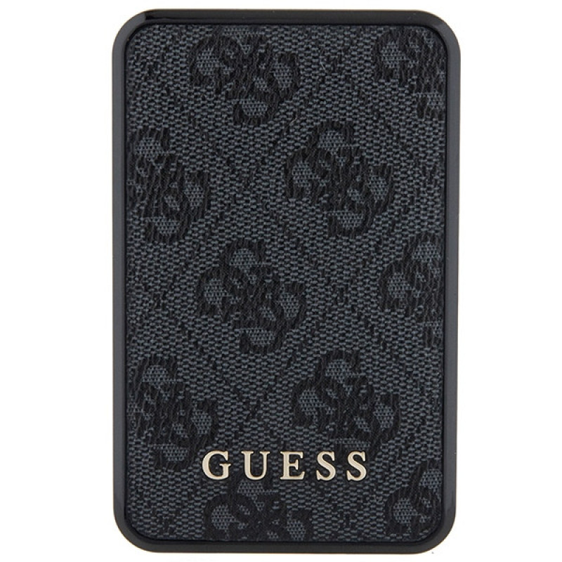 Guess GUPB10DP4GEGK Power Bank 10000 mAh, 18 W, 4G Leather Metal Logo, black