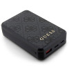 Guess GUPB10DP4GEGK Power Bank 10000 mAh, 18 W, 4G Leather Metal Logo, black