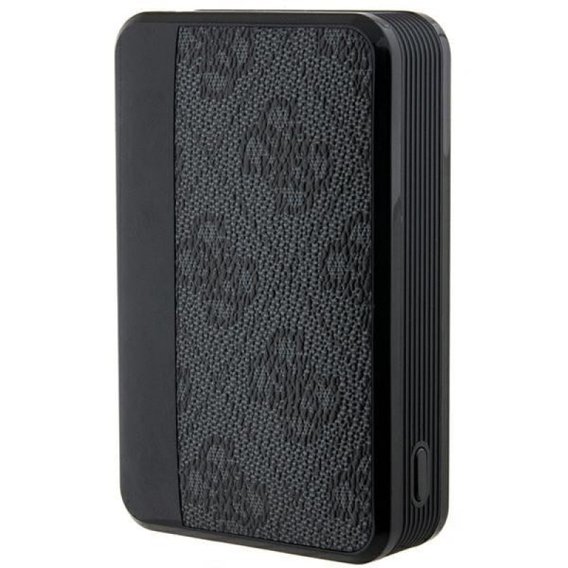 Guess GUPB10DP4GEGK Power Bank 10000 mAh, 18 W, 4G Leather Metal Logo, black