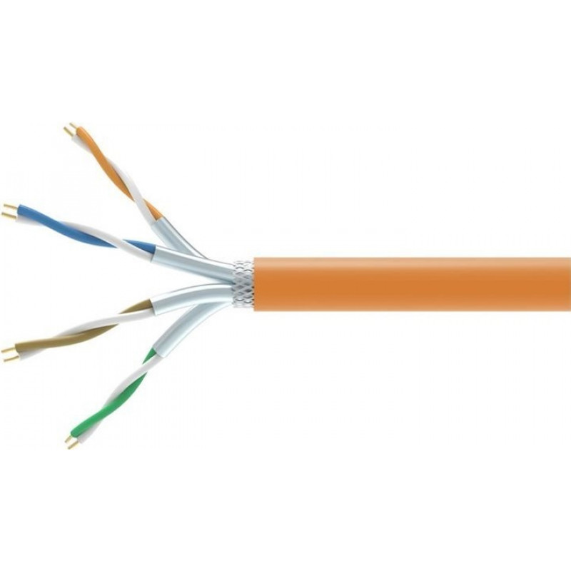 Equip 404553 Cat7 S/FTP Bulk Installation Cable, 1000 m, halogen-free (LSZH), Orange
