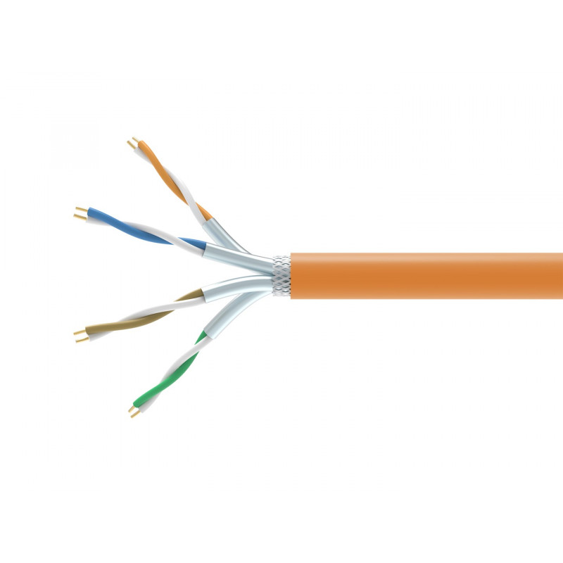 Equip 404553 Cat7 S/FTP Bulk Installation Cable, 1000 m, halogen-free (LSZH), Orange