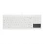 Active Key AK-C7412 USB Keyboard, French Layout, White
