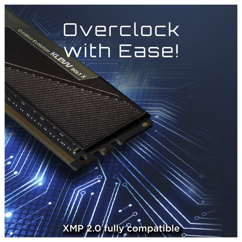 Klevv BOLT X KD48GU880-36A180U DDR4 Memory Kit, 16 GB (2 x 8 GB), 3600 MHz