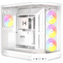 HYTE Y50 Snow White PC Case, White, Tempered Glass x 3