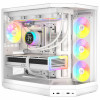 HYTE Y50 Snow White PC Case, White, Tempered Glass x 3