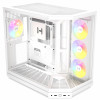 HYTE Y50 Snow White PC Case, White, Tempered Glass x 3