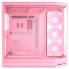 HYTE Y50 Strawberry Milk PC Case, Light Pink, Tempered Glass x 3