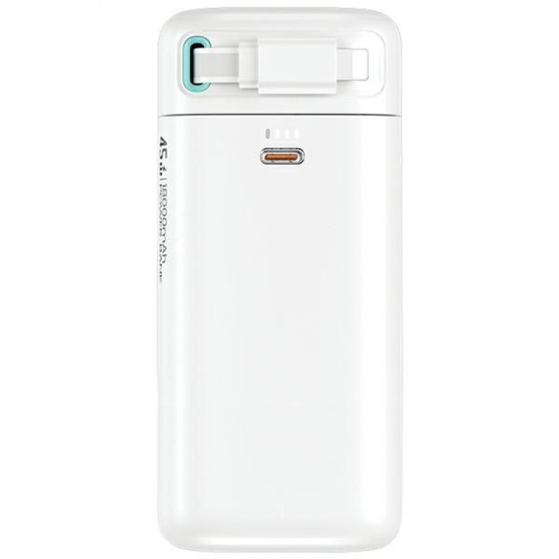 USAMS US-CD217 XMF Series Powerbank 18000 mAh, PD 45W Fast Charge, with Lightning Cable, black