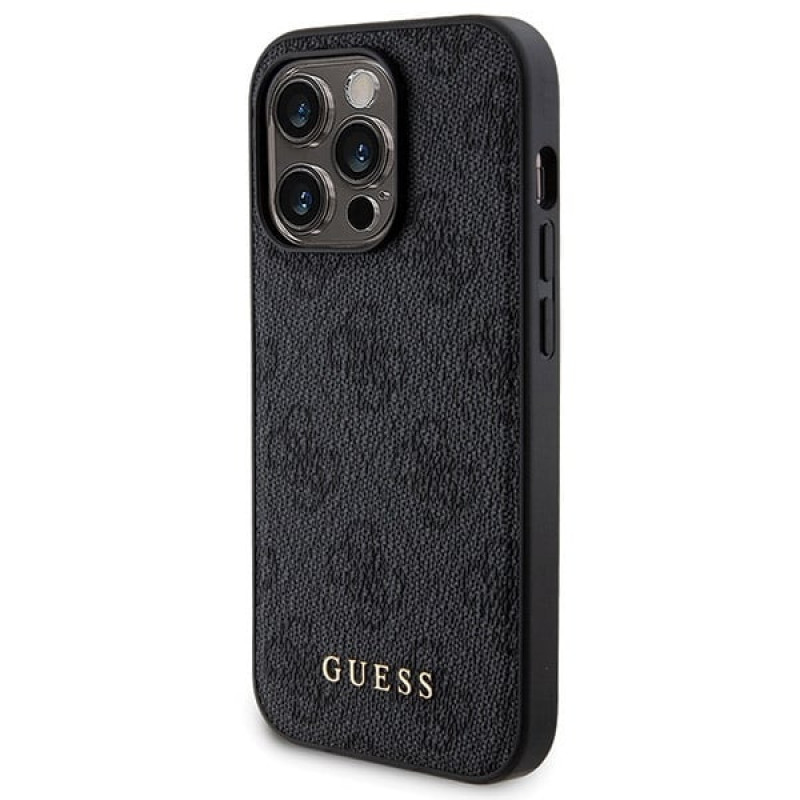 Guess GUBPM5P14L4GEMGK Apple iPhone 14 Pro Hardcase + 5000 mAh MagSafe Powerbank Bundle, 4G Metal Logo, black