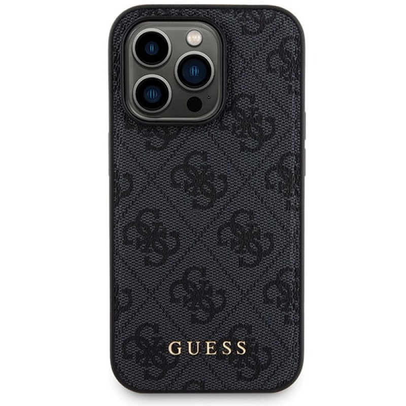 Guess GUBPM5P14X4GEMGK Apple iPhone 14 Pro Max Hardcase + 5000 mAh MagSafe Powerbank Bundle, 4G Metal Logo, black