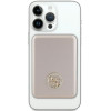 Guess GUPBM5AL4DMD 4G Strassed Metal Logo MagSafe Induction Powerbank 5000 mAh, 15W, gold