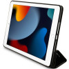 Karl Lagerfeld KLFC10SAKHPKK Saffiano Monogram Ikonik Bookcase for Apple iPad 10.2 (7th, 8th, 9th gen), black