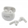 Guess GUTWS1CWHTWS Wireless In-Ear Headphones with Docking Station, Bluetooth 5.0, white