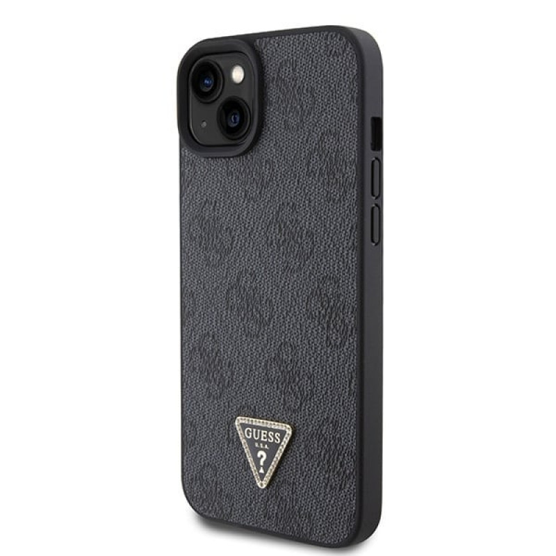 Guess GUHCP15MP4TDSCPK Apple iPhone 15 Plus / 14 Plus Hardcase, Crossbody 4G Metal Logo, Black