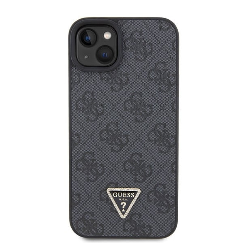 Guess GUHCP15MP4TDSCPK Apple iPhone 15 Plus / 14 Plus Hardcase, Crossbody 4G Metal Logo, Black