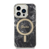 Guess GUBPP14XHMEACSK Case + Wireless Charger Apple iPhone 14 Pro Max Black Hardcase, Marble, MagSafe