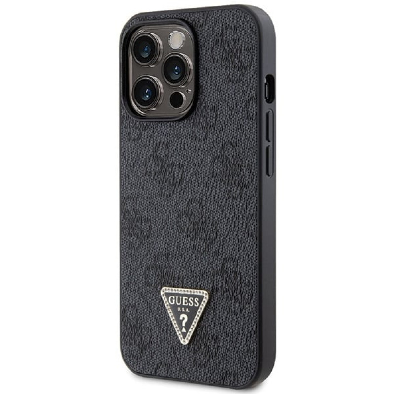 Guess GUHCP13LP4TDSCPK Apple iPhone 13/13 Pro black hardcase, Crossbody 4G Metal Logo