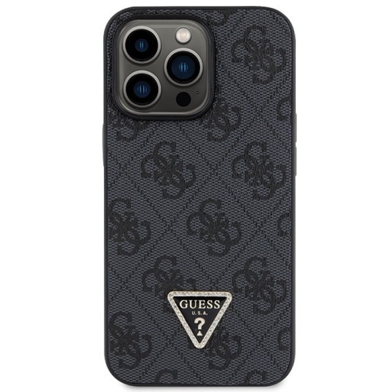 Guess GUHCP13LP4TDSCPK Apple iPhone 13/13 Pro black hardcase, Crossbody 4G Metal Logo