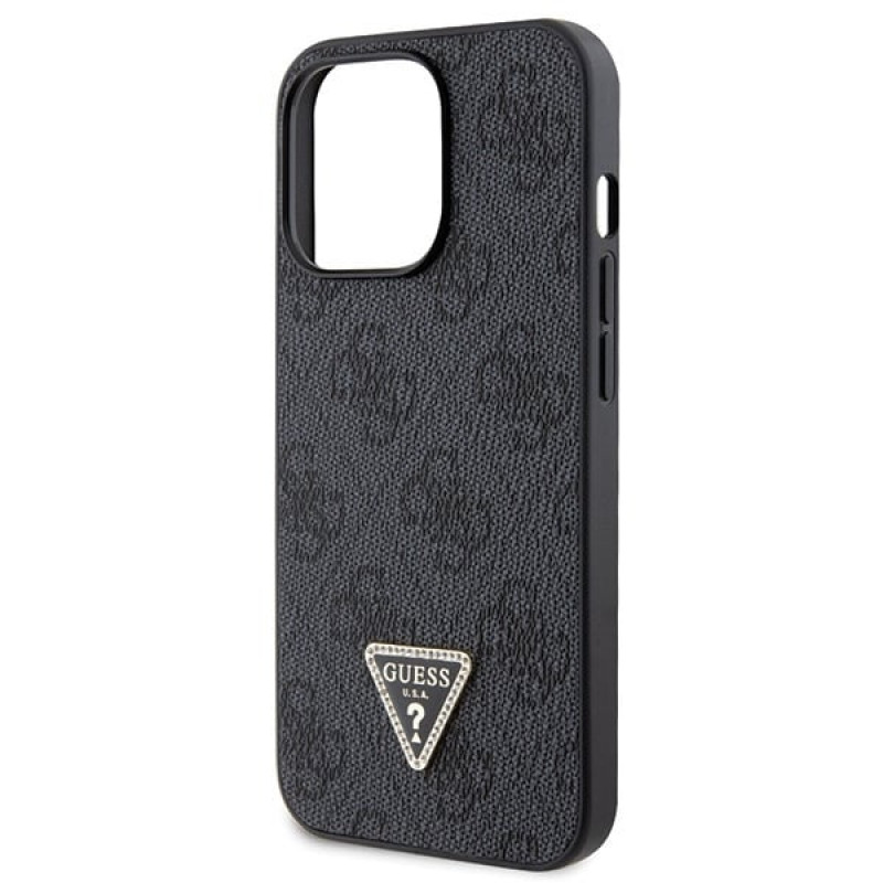 Guess GUHCP13LP4TDSCPK Apple iPhone 13/13 Pro black hardcase, Crossbody 4G Metal Logo