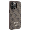 Guess GUHCP13LP4TDSCPW Apple iPhone 13/13 Pro brown hardcase, Crossbody 4G Metal Logo