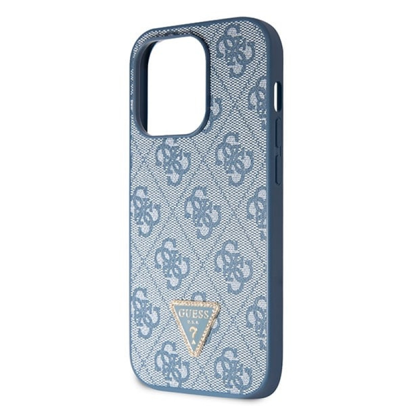 Guess GUHCP14XP4TDSCPB Apple iPhone 14 Pro Max blue hardcase, Crossbody 4G Metal Logo