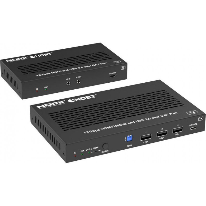 Vivolink VLHUB121-EXT 4K Extender HDMI and USB-C