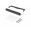 StarTech.com C6APANELSTP241UFT 24-Port 1U Feed-Through Patch Panel, shielded Cat6a, RJ45, 19", black