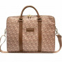 Guess GCube Stripes GUCB15HGCFSEW laptop bag, up to 16 inch, brown