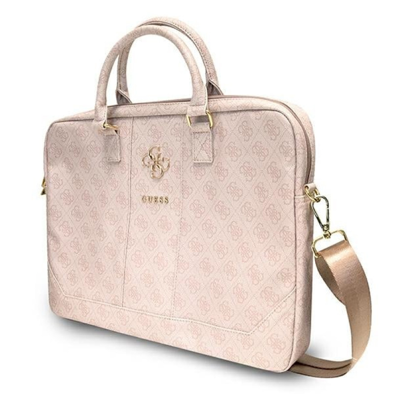 Guess GUCB15G4GFPI 15-inch Laptop Bag, 4G Big Logo, pink