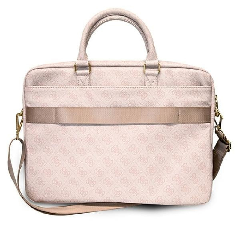 Guess GUCB15G4GFPI 15-inch Laptop Bag, 4G Big Logo, pink