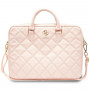 Guess GUCB15ZPSQSSGP 16-inch Laptop Bag, Quilted 4G, pink