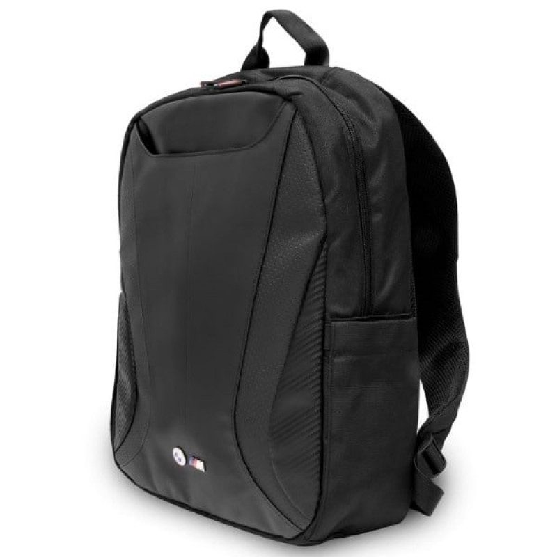 BMW BMBP15SPCTFK 16-inch Backpack, Carbon&Leather Tricolor, black
