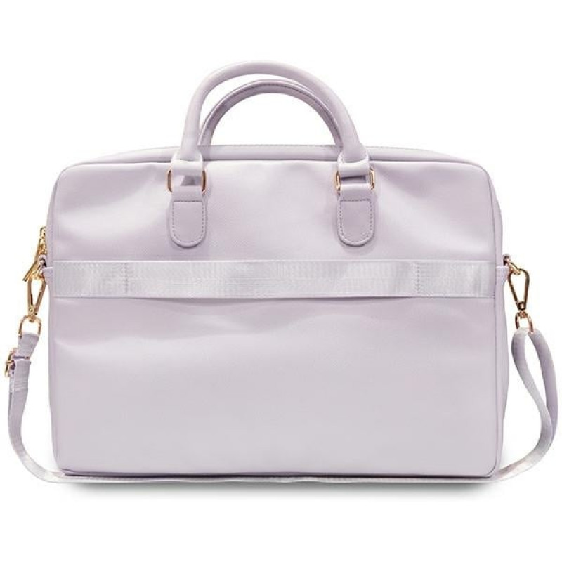 Guess GUCB15ZPGSTEGU 16-inch Laptop Bag, Triangle 4G, purple