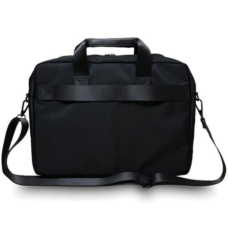 BMW BMCB15COMSCAKR Laptop Bag 15 inch, Carbon Red Stripes, black