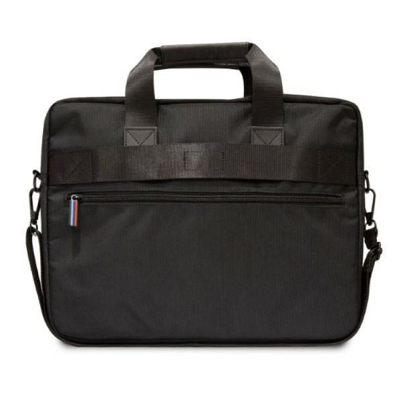 BMW BMCB15PUCARTCBK Laptop Bag up to 16 inch, Carbon Tricolor, black