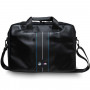 BMW BMCB15COMSCAKL Laptop Bag 15 inch, Carbon Blue Stripes, black